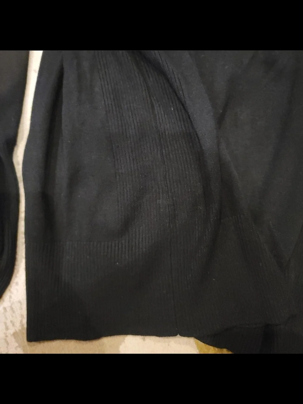 attention Black Scoop Neck Pullover